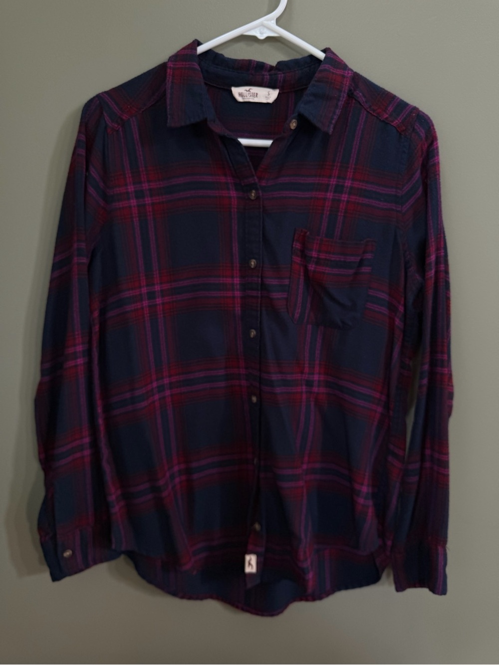 Women's Hollister Flannel Oversized Shirt sz Small